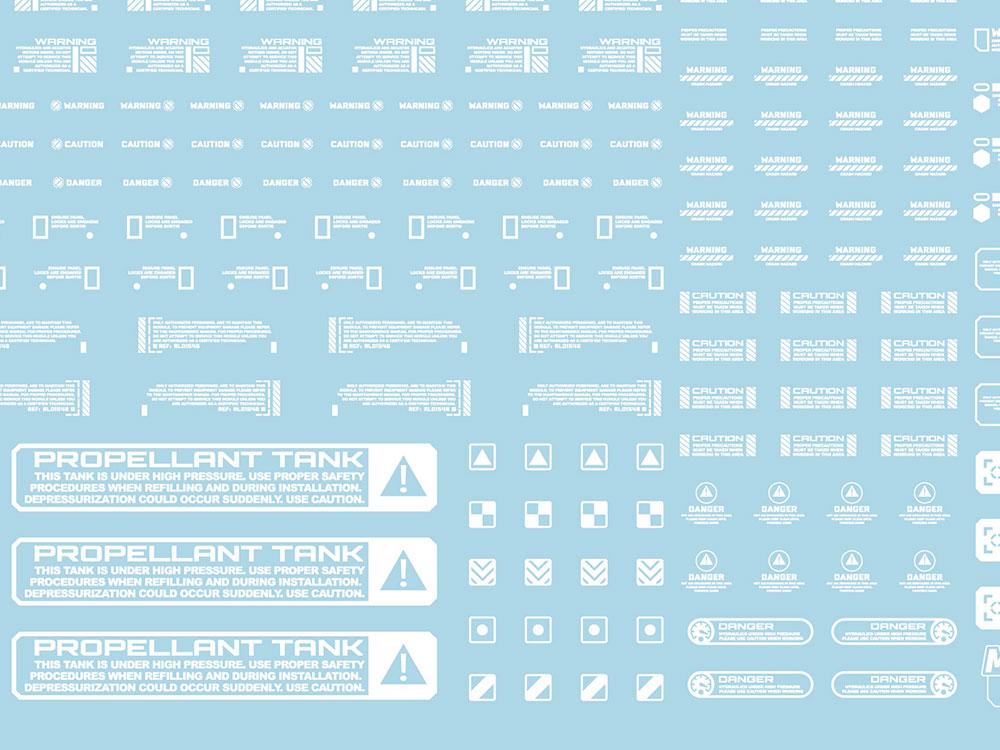 Mecha Decal 002-W USA Gundam x Child of Mecha CARTOGRAF 1/144