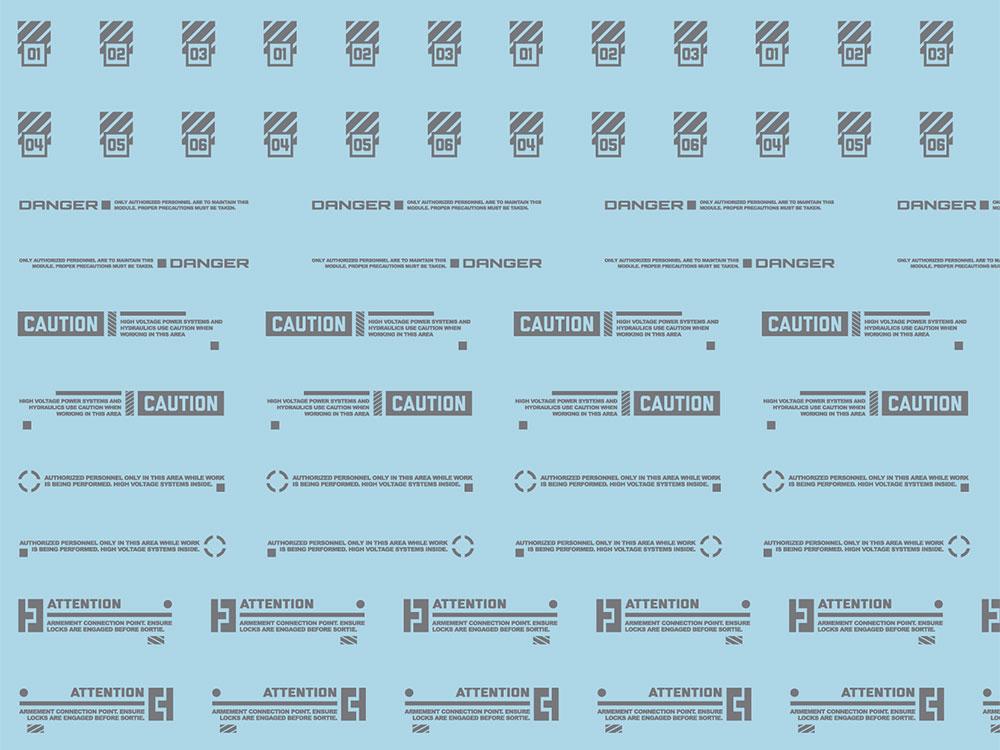 Mecha Decal 003-G USA Gundam x Child of Mecha CARTOGRAF 1/100