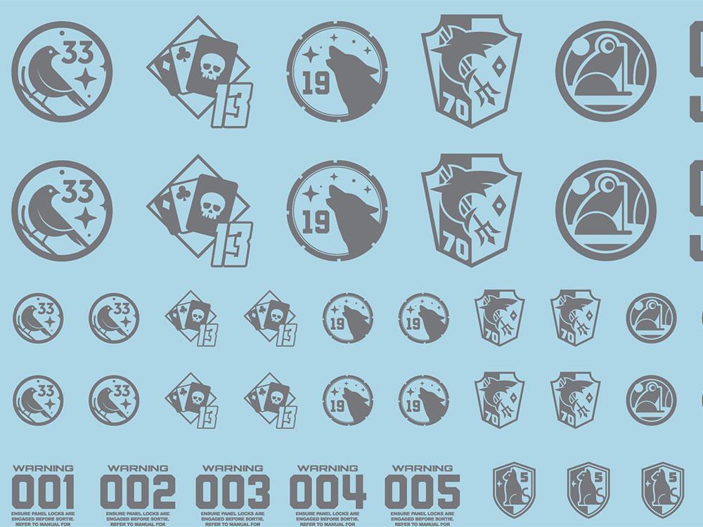 Mecha Decal 003-G USA Gundam x Child of Mecha CARTOGRAF 1/100