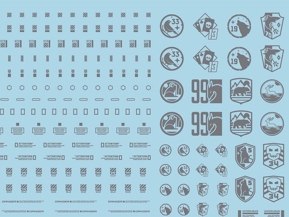 Mecha Decal 003-G USA Gundam x Child of Mecha CARTOGRAF 1/144