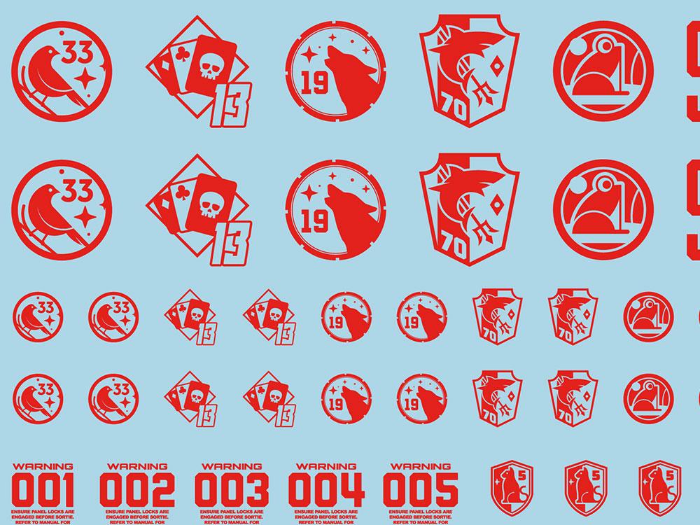 Mecha Decal 003-R USA Gundam x Child of Mecha CARTOGRAF 1/100
