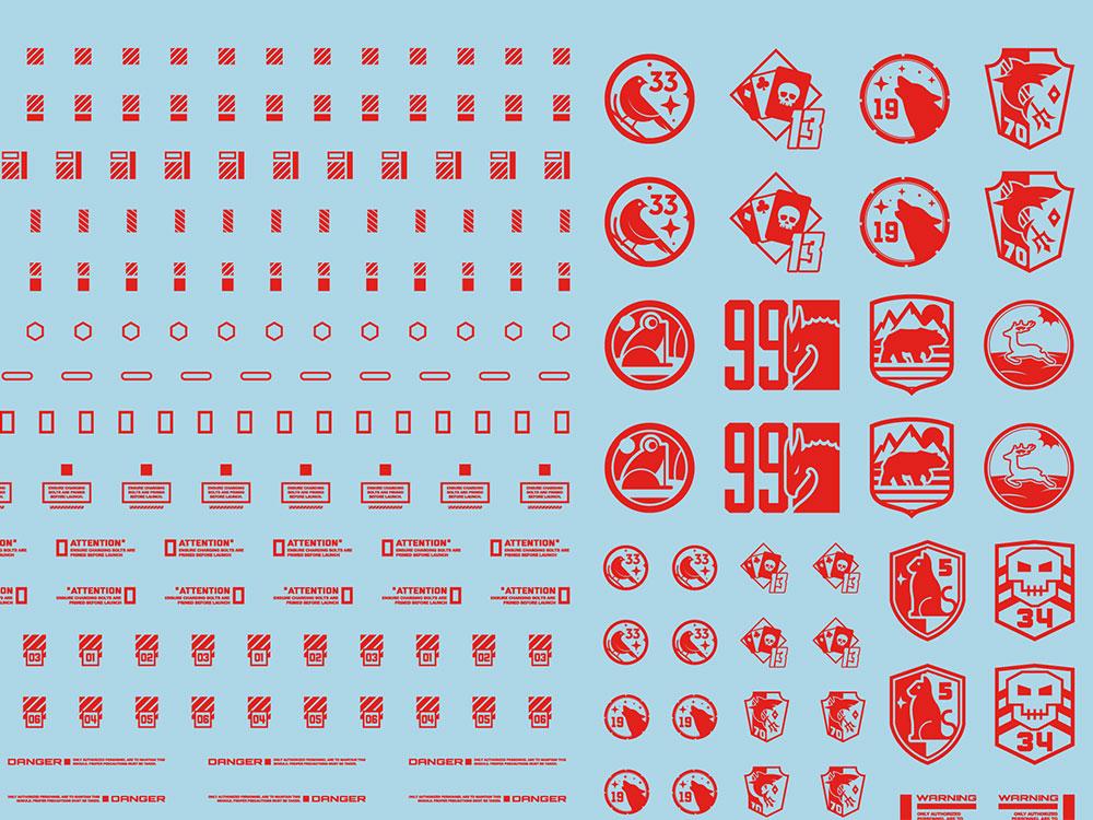 Mecha Decal 003-R USA Gundam x Child of Mecha CARTOGRAF 1/144