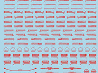 Mecha Decal 003-R USA Gundam x Child of Mecha CARTOGRAF 1/144