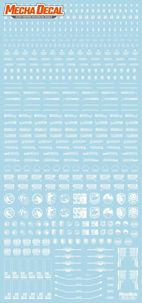 Mecha Decal 003-W USA Gundam x Child of Mecha CARTOGRAF 1/100