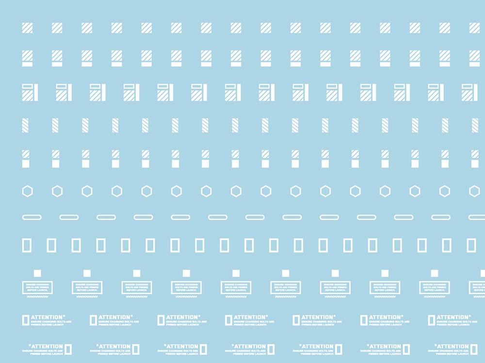 Mecha Decal 003-W USA Gundam x Child of Mecha CARTOGRAF 1/100