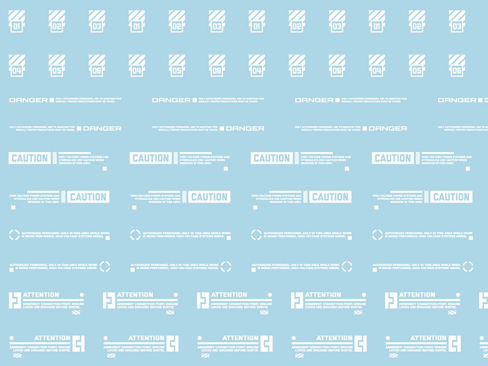 Mecha Decal 003-W USA Gundam x Child of Mecha CARTOGRAF 1/100