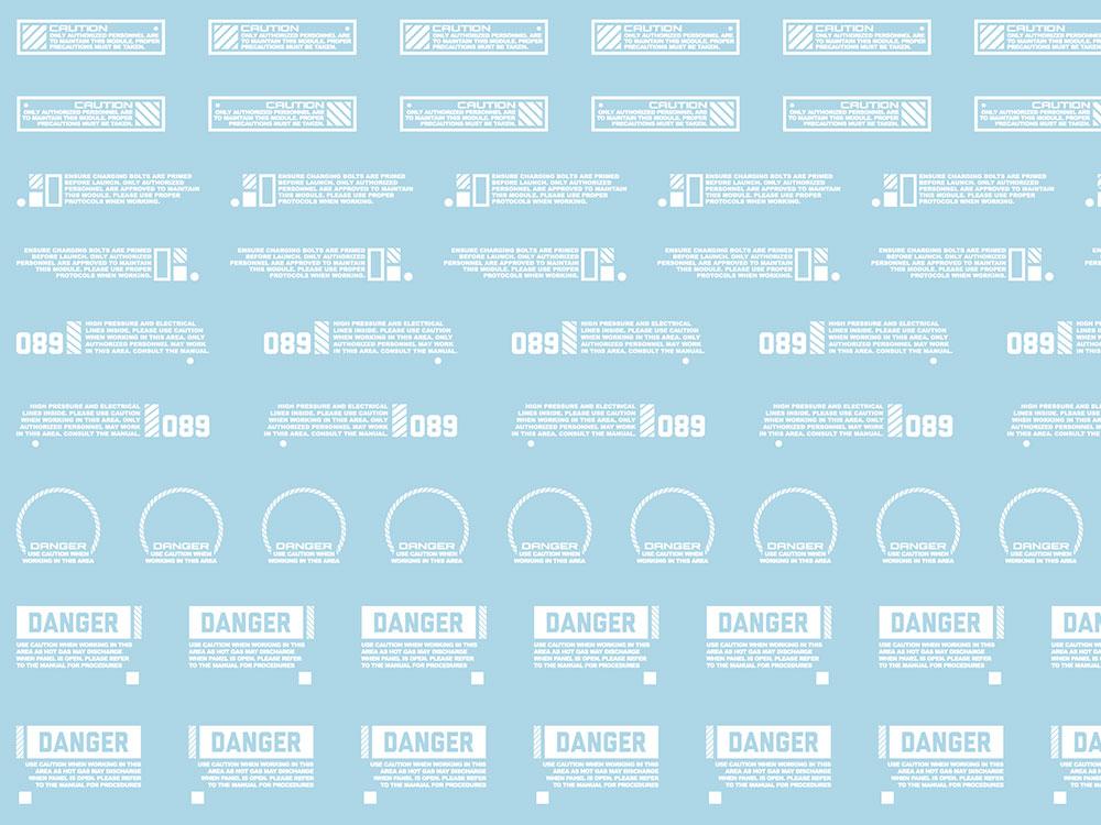 Mecha Decal 003-W USA Gundam x Child of Mecha CARTOGRAF 1/100