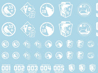 Mecha Decal 003-W USA Gundam x Child of Mecha CARTOGRAF 1/100