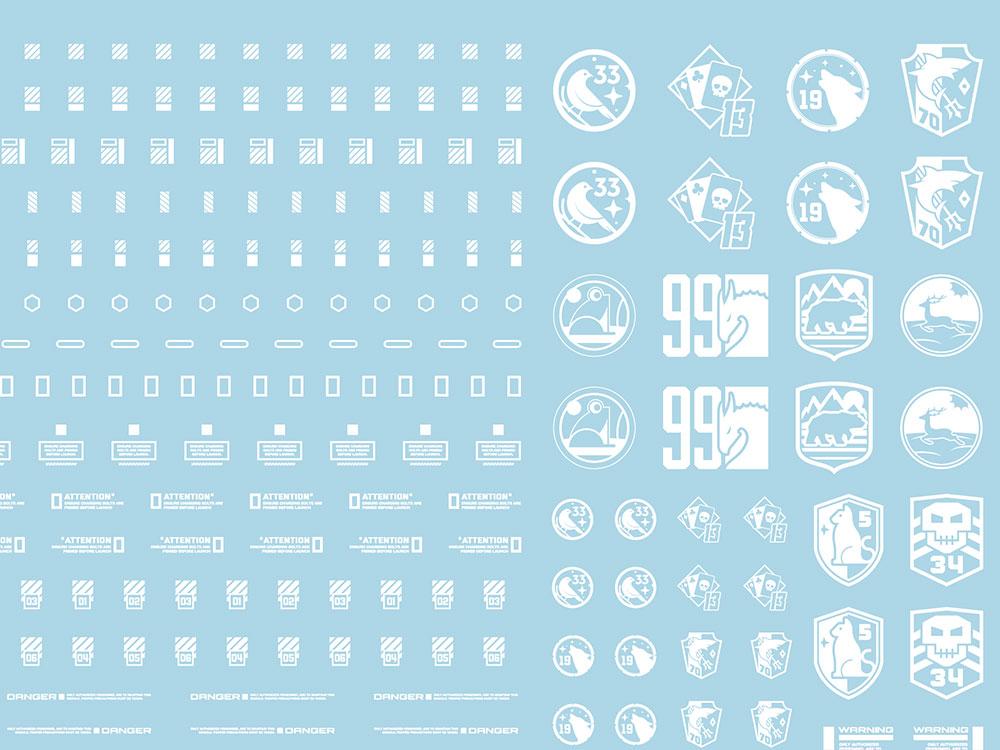 Mecha Decal 003-W USA Gundam x Child of Mecha CARTOGRAF 1/144