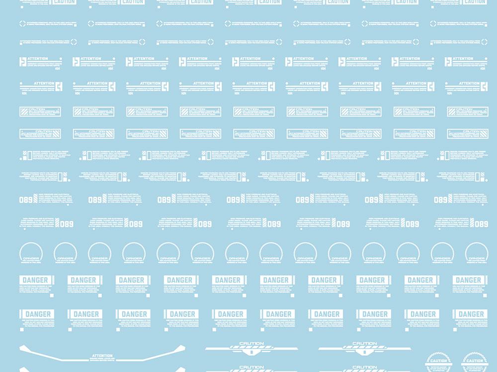 Mecha Decal 003-W USA Gundam x Child of Mecha CARTOGRAF 1/144