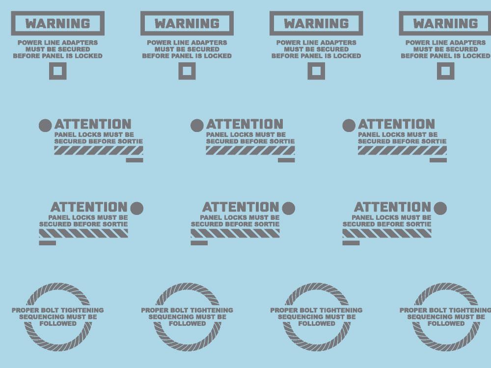 Mecha Decal 004-G CARTOGRAF 1/100