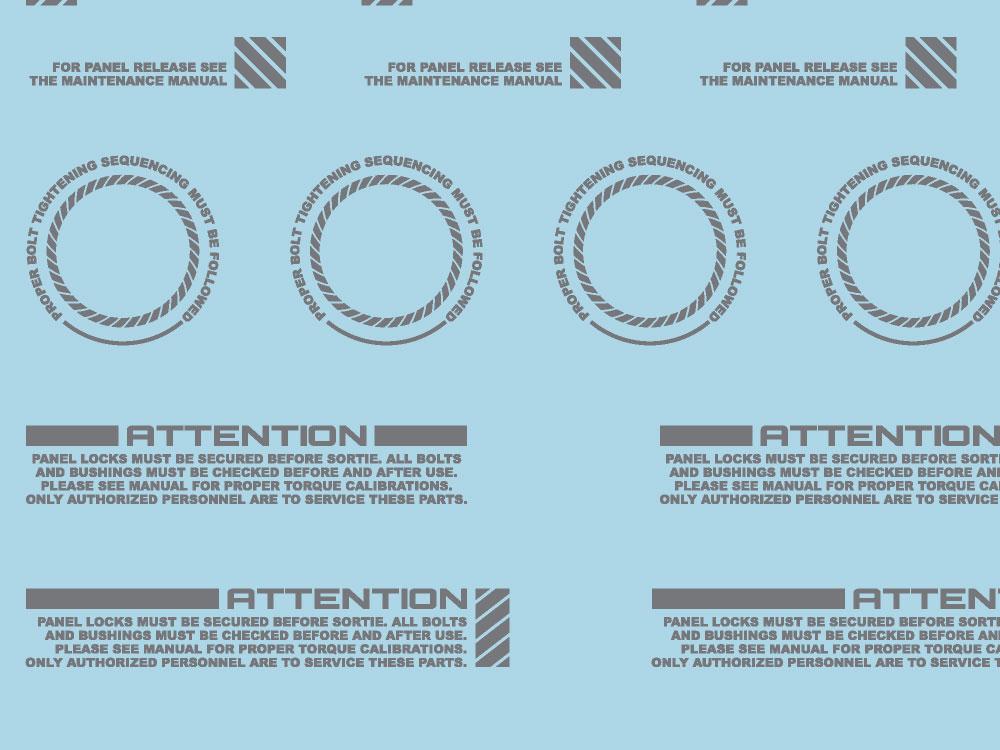 Mecha Decal 004-G CARTOGRAF 1/100