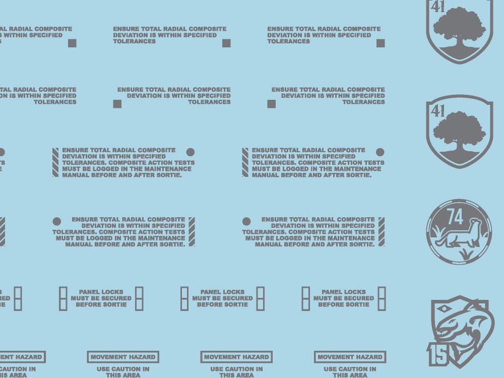 Mecha Decal 004-G CARTOGRAF 1/144