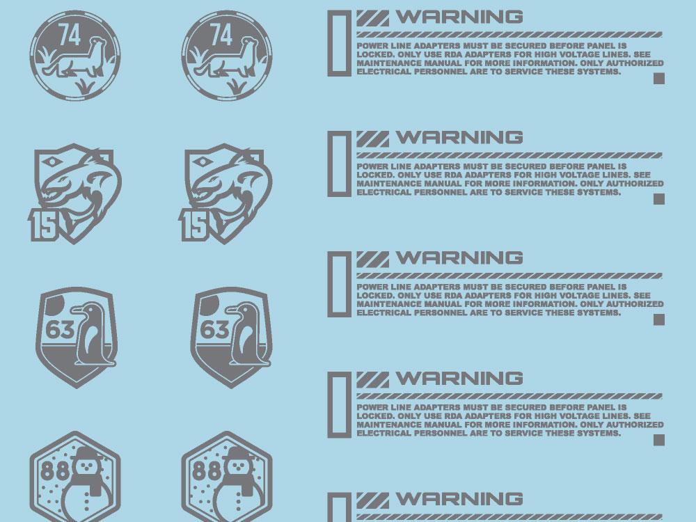 Mecha Decal 004-G CARTOGRAF 1/144