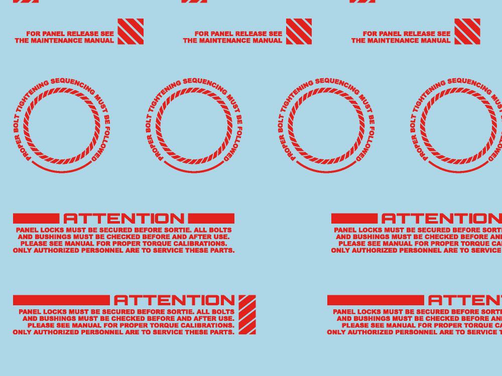 Mecha Decal 004-R CARTOGRAF 1/100