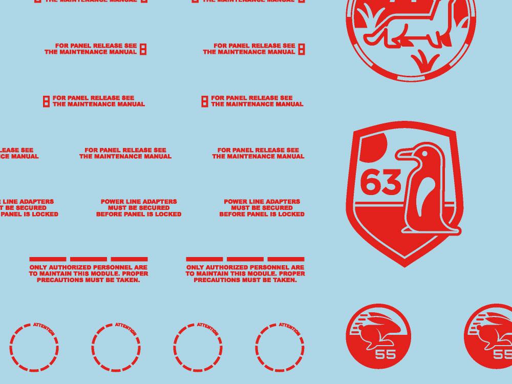 Mecha Decal 004-R CARTOGRAF 1/144