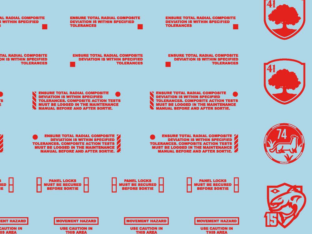 Mecha Decal 004-R CARTOGRAF 1/144