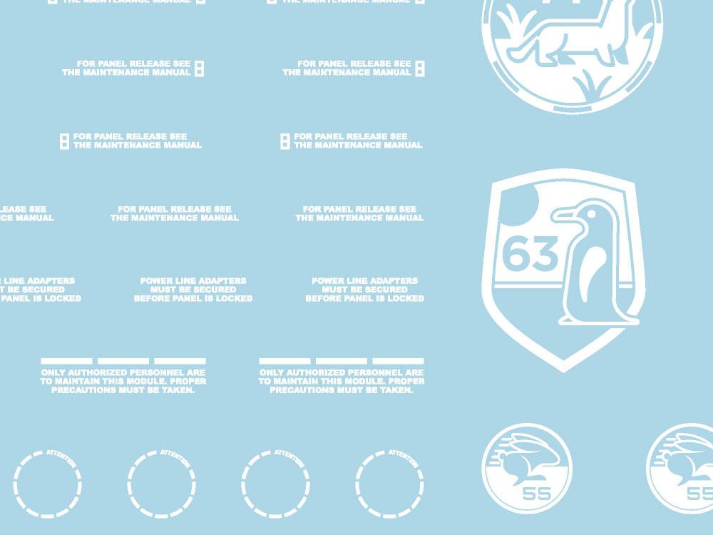 Mecha Decal 004-W CARTOGRAF 1/144