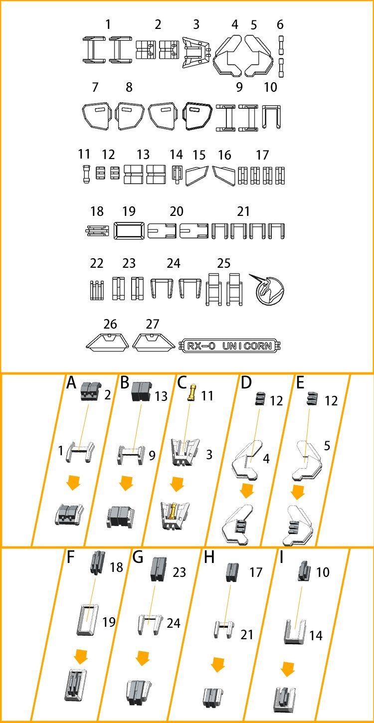 D.U.A Details Upgrade Accessories GP-013 RG Unicorn