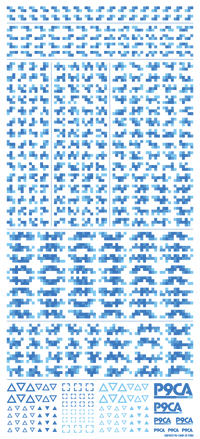 Pixel Camouflage Decal 2 Blue(1pc)