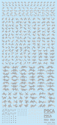 Pixel Camouflage Decal 2 Cool Gray(1pc)