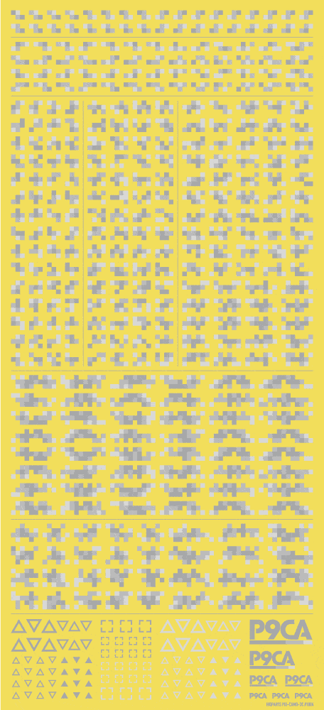 Pixel Camouflage Decal 2 Cool Gray(1pc)