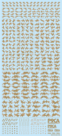 Pixel Camouflage Decal 2 Ground Camouflage(1pc)