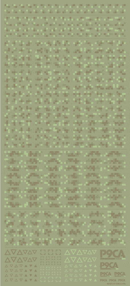 Pixel Camouflage Decal 2 Forest Camouflage(1pc)