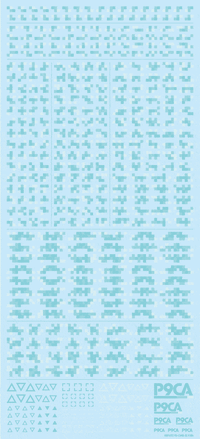 Pixel Camouflage Decal 2 mint(1pc)