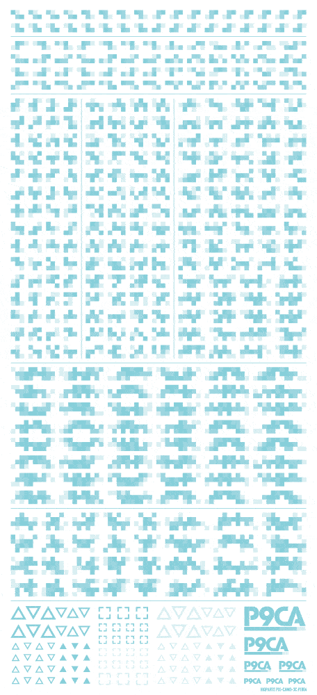 Pixel Camouflage Decal 2 mint(1pc)