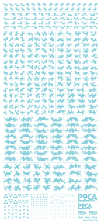 Pixel Camouflage Decal 2 mint(1pc)