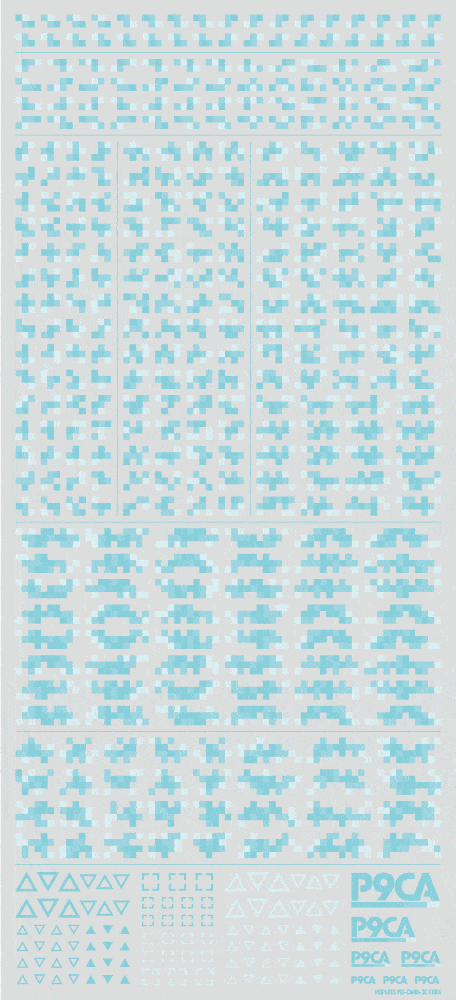 Pixel Camouflage Decal 2 mint(1pc)