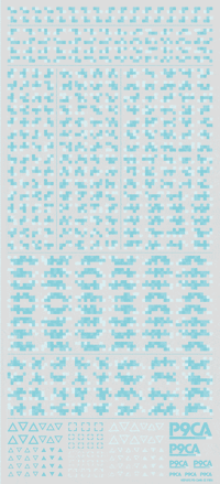 Pixel Camouflage Decal 2 mint(1pc)