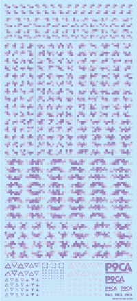 Pixel Camouflage Decal 2 Purple(1pc)
