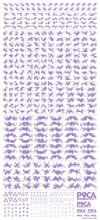Pixel Camouflage Decal 2 Purple(1pc)