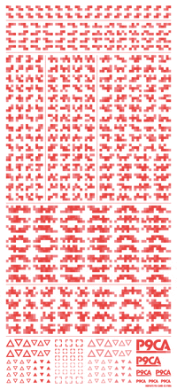 Pixel Camouflage Decal 2 Red(1pc)