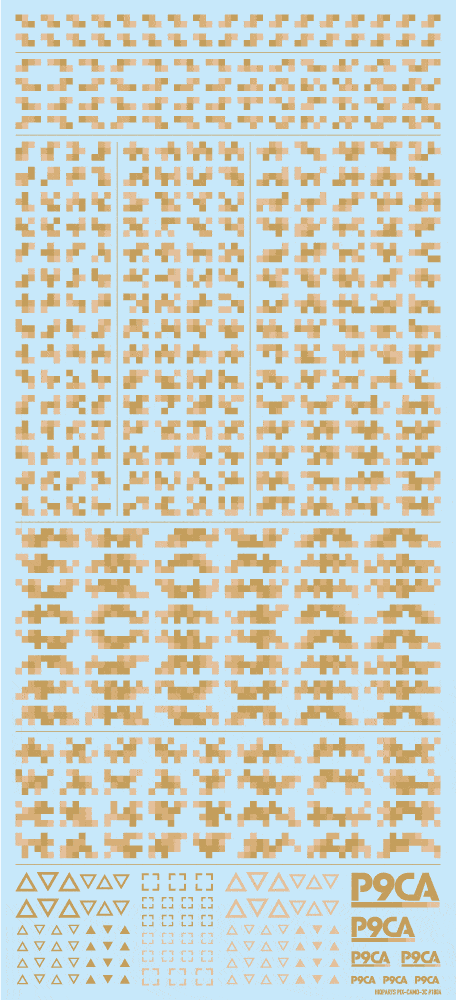 Pixel Camouflage Decal 2 Desert Camouflage(1pc)