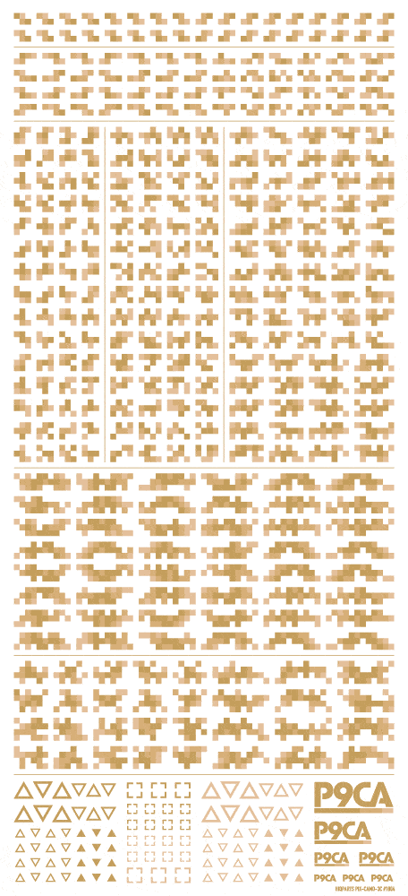 Pixel Camouflage Decal 2 Desert Camouflage(1pc)