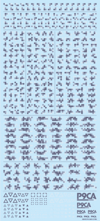 Pixel Camouflage Decal 2 Marine Camouflage(1pc)