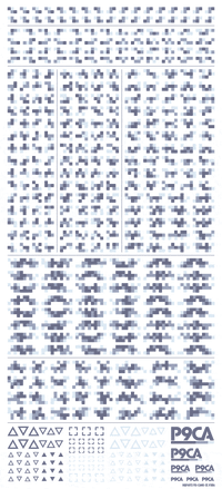 Pixel Camouflage Decal 2 Marine Camouflage(1pc)