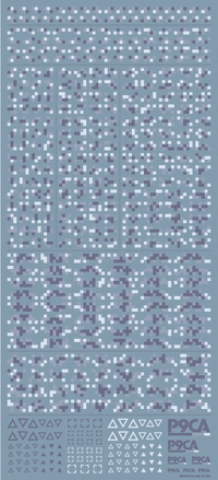 Pixel Camouflage Decal 2 Marine Camouflage(1pc)