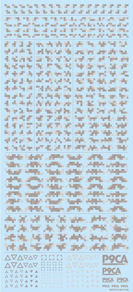 Pixel Camouflage Decal 2 Warm Gray(1pc)