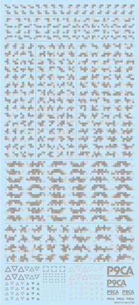 Pixel Camouflage Decal 2 Warm Gray(1pc)