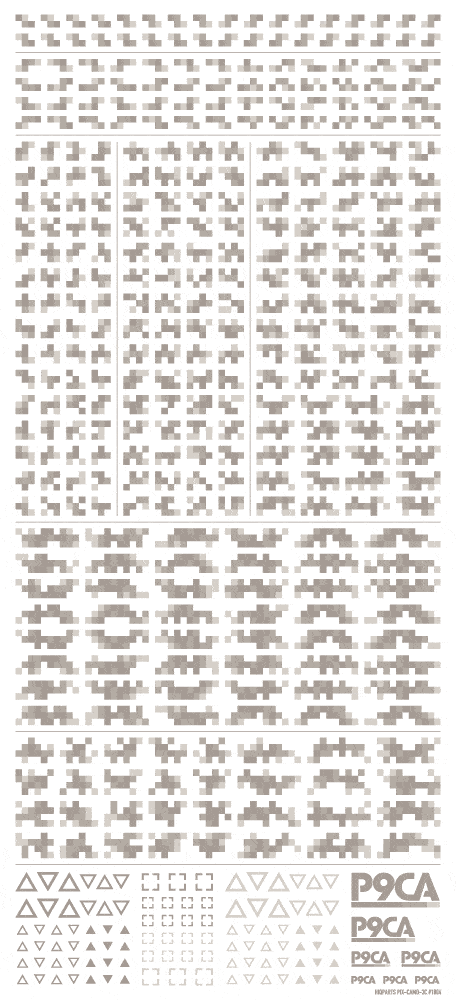 Pixel Camouflage Decal 2 Warm Gray(1pc)