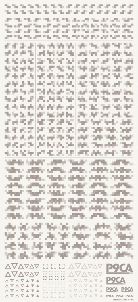 Pixel Camouflage Decal 2 Warm Gray(1pc)