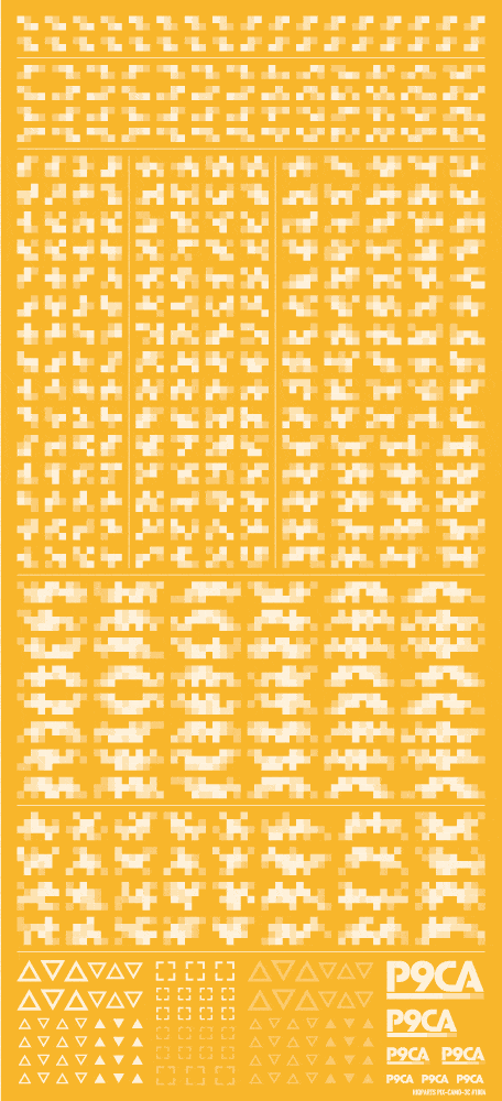 Pixel Camouflage Decal 2 White(1pc)