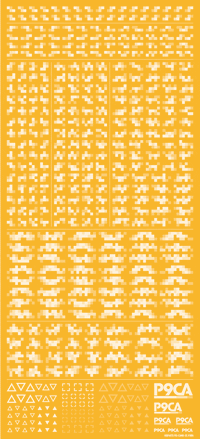 Pixel Camouflage Decal 2 White(1pc)