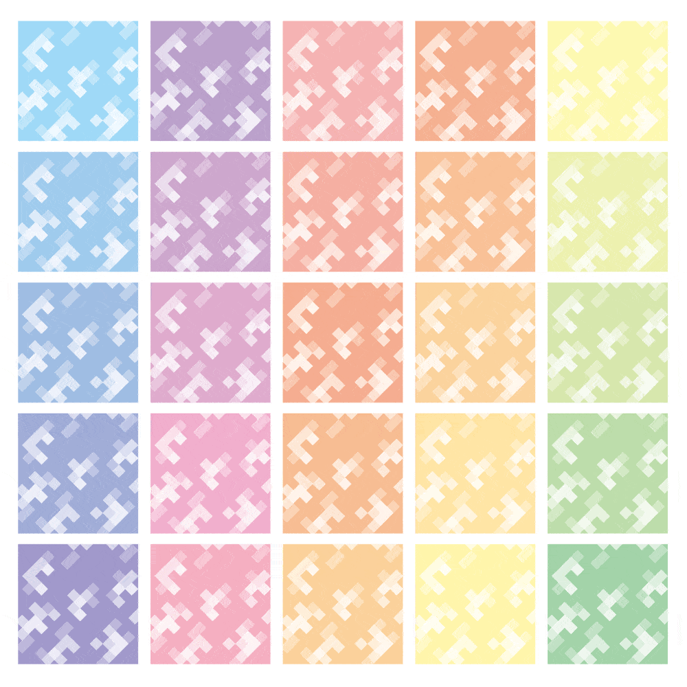 Pixel Camouflage Decal 2 White(1pc)