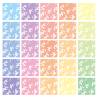 Pixel Camouflage Decal 2 White(1pc)