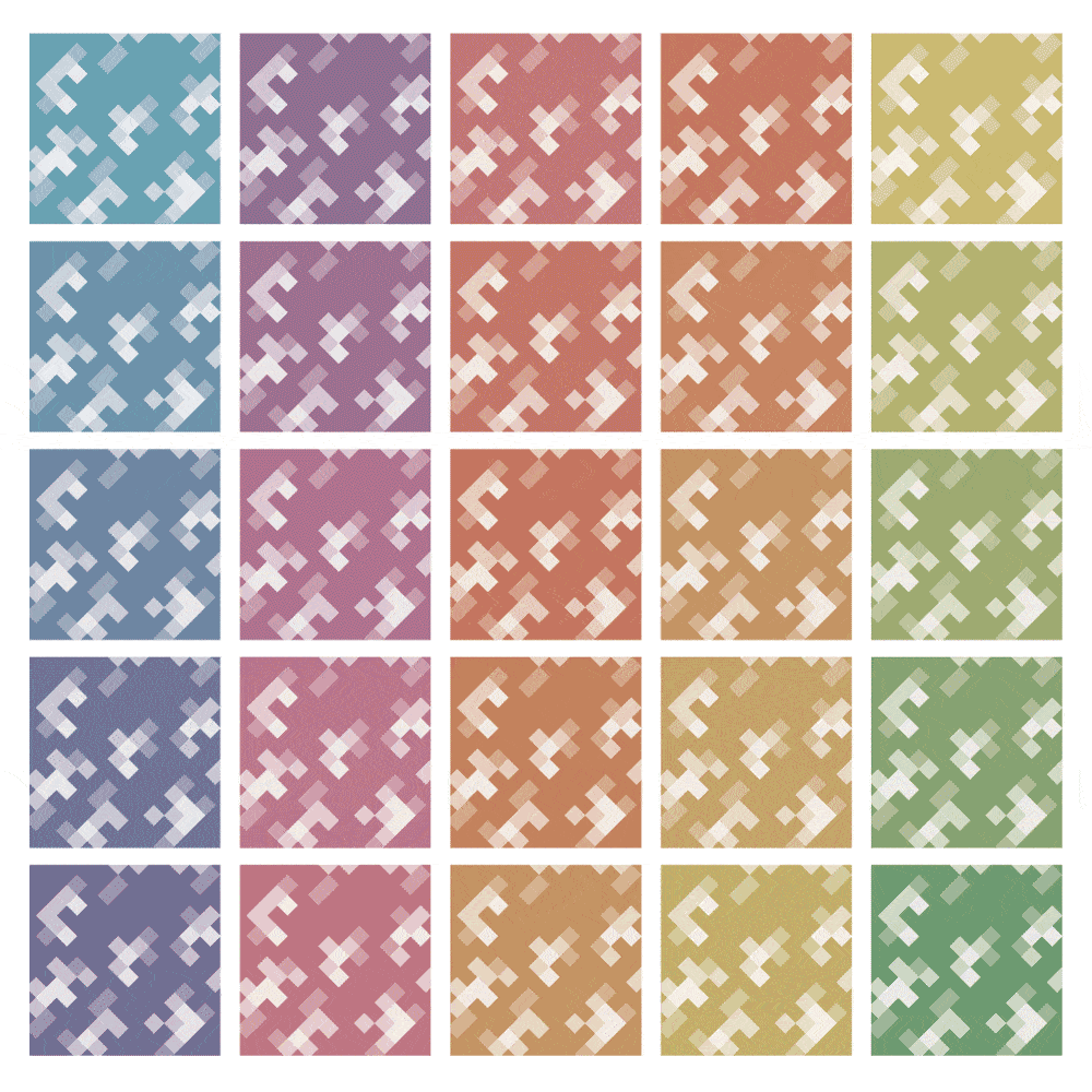 Pixel Camouflage Decal 2 White(1pc)